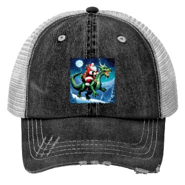 Discover GREEN DRAGON CHRISTMAS Trucker Hats