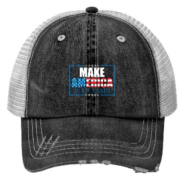 Discover Make America Blue Again Patriotic American Flag Trucker Hats