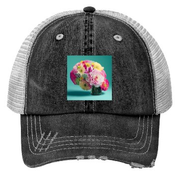 Discover Default flowers brains spring 0 Trucker Hats