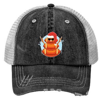 Discover Rugby Snowman American Football Snowing Trucker Hats