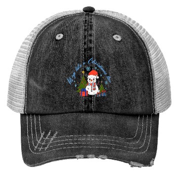 Discover Lit up like a Christmas tree Trucker Hats
