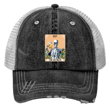 Discover Funny Tarot Card Craft Beer Alcohol Trucker Hats