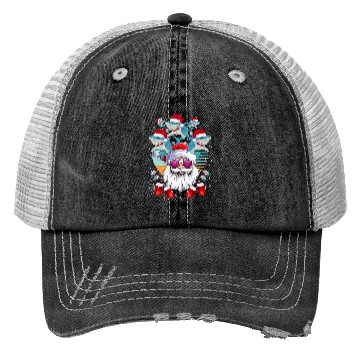 Discover Santa Claus Shark Christmas Trucker Hats