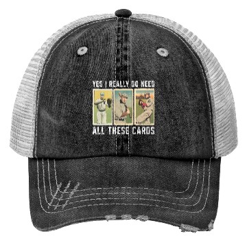 Discover Baseball Card Collector Vintage Baseball Trucker Hats