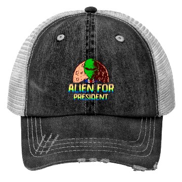 Discover Alien, Aliens, UFO, UAP, Space Unknown Flight Trucker Hats