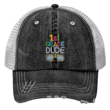 Discover Kindergarten Teacher Funny Student 1st Graduation Trucker Hats
