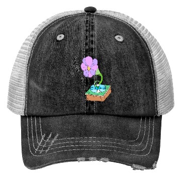 Discover Music Blossom Floreal Surreal Music Lover Design Trucker Hats