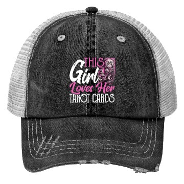 Discover This Girl Loves Her Tarot Cards Tarot Card Reading Trucker Hats