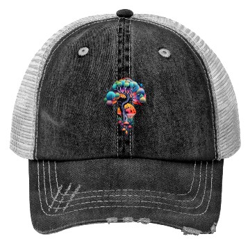 Discover psychedelic Nature illustration Trucker Hats
