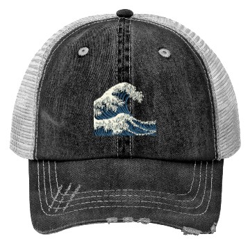 Discover Japanese Kanagawa Wave JDM Trucker Hats