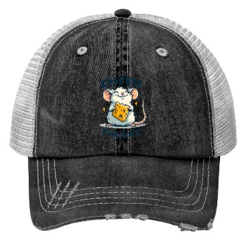 Discover Mouse with cheese Trucker Hats