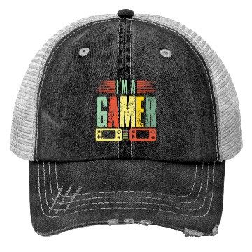 Discover Im a gamer Trucker Hats