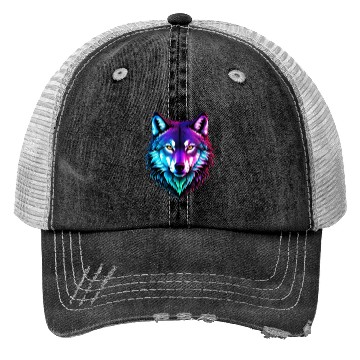Discover Alpha Wolf Trucker Hats