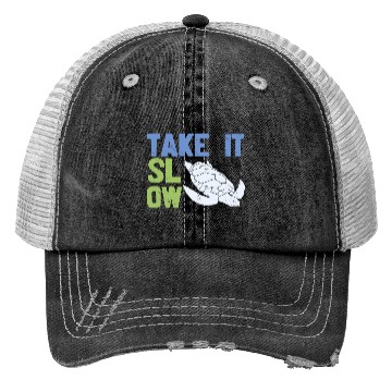 Discover Save The Ocean Quote Take It Slow Trucker Hats