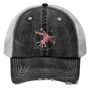 Discover Vitruvian Dude - Big Lebowski Yoga Pose Trucker Hats