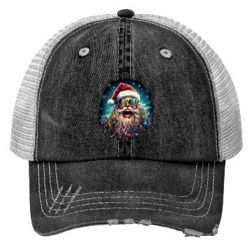 Discover Joyful Santa's LOL Celebration Trucker Hats
