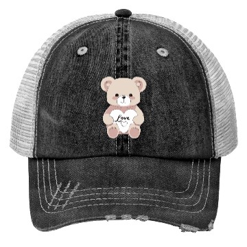 Discover Valentine Teddy Bear Trucker Hats