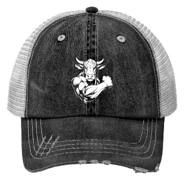 Discover Workout Gym Cow Trucker Hats