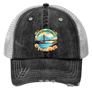Discover Golden Gate Bridge - San Francisco Trucker Hats