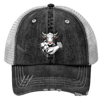 Discover Workout Gym Cow Trucker Hats