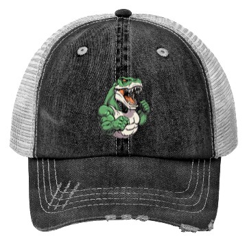 Discover Workout Gym T Rex Trucker Hats