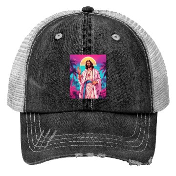 Discover Jesus Christ Love Thy Enemies Trucker Hats