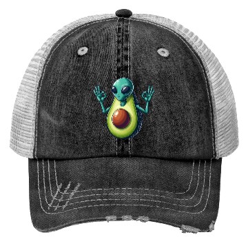 Discover Avocado alien Trucker Hats
