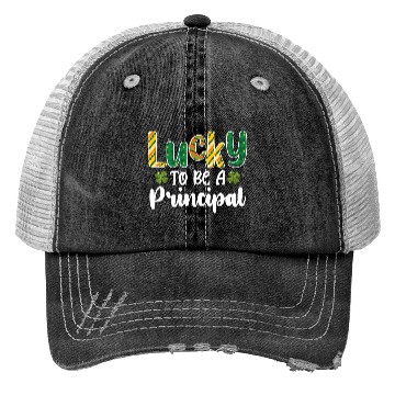 Discover Lucky To Be A Principal School St Patrick's Day Trucker Hats
