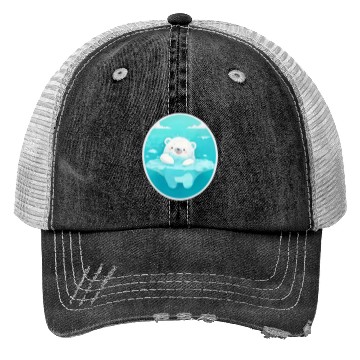 Discover Cute Polar Bear Trucker Hats