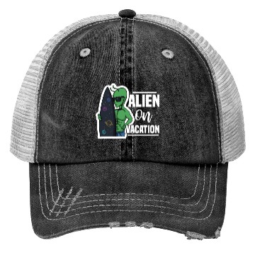 Discover Alien, Aliens, UFO, UAP, Space Unknown Flight Trucker Hats