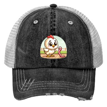 Discover Chicken Worm Farm Farmer Trucker Hats