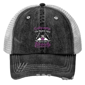 Discover the magical spell that turns ink into beauty. Trucker Hats