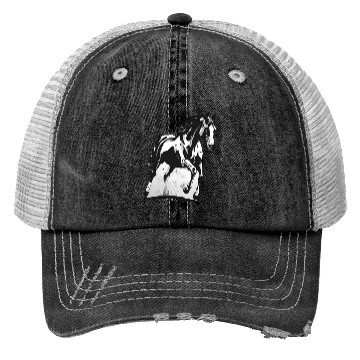 Discover BLACK & WHITE HORSE Trucker Hats