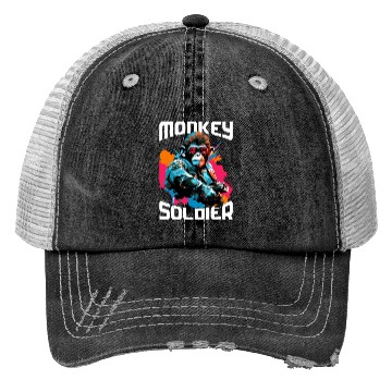 Discover Monkey Soldier Trucker Hats