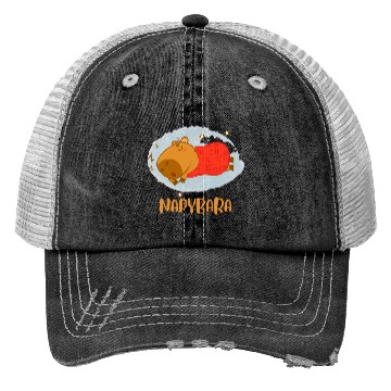 Discover Sleepy Capybara Trucker Hats
