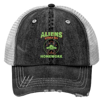 Discover Alien, Aliens, UFO, UAP, Space Unknown Flight Trucker Hats