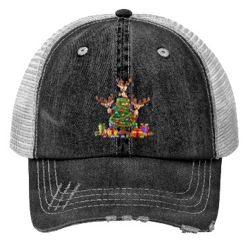 Discover Christmas tree Trucker Hats