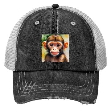 Discover Monkey Cute Funny Cool Trucker Hats