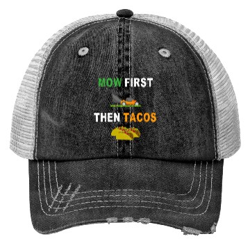 Discover Lawn Mowing Taco Mower Grass Cutting Trucker Hats