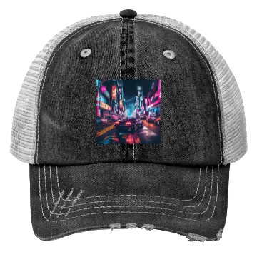 Discover Vaporwave Tokyo Trucker Hats