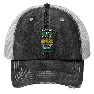 Discover Tea Lovers Cozy Teacup Drink Trucker Hats