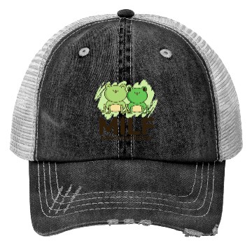Discover Milf, man I love frogs Trucker Hats