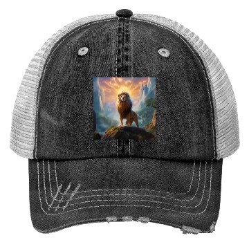 Discover Celestial Lion King Art Print 144 Starseed Trucker Hats