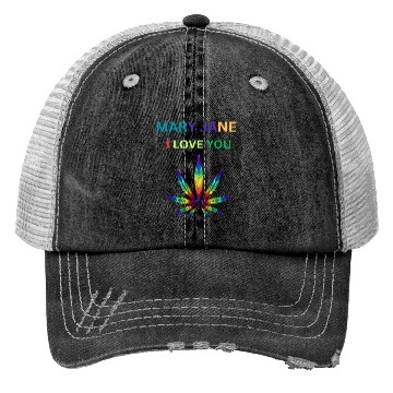 Discover MARY JANE, Marijuana lover, Cannabis Trucker Hats