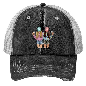 Discover Best Friends Girlfriends Mild One Wild One Trucker Hats