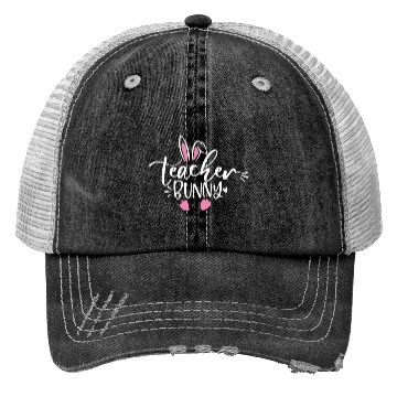 Discover Teacher bunny easter Trucker Hats