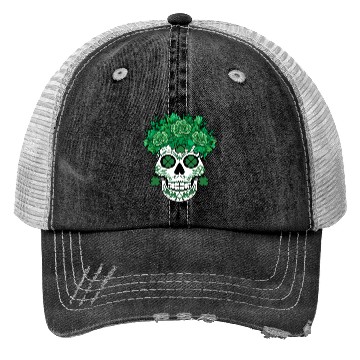 Discover Cool Los Muertos Shamrock Saint Patrick's Day Trucker Hats