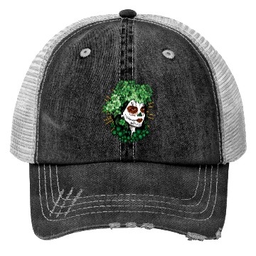Discover St Patrick's Day Dia De Los Muertos La Catrina Trucker Hats