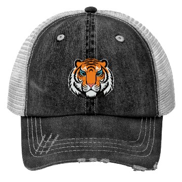 Discover cute tiger design Trucker Hats