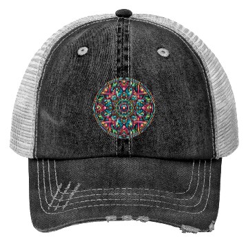 Discover psychedelic mandala Trucker Hats